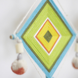 クリスマスプレゼント交換ギフト限定版の手と目自由奔放に生きる手織り織りマンダラ曼荼羅曼荼羅神 - 虹南米（中） 8枚目の画像