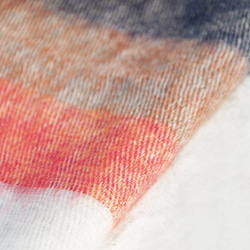 （ネパール製）国家風のショール/自由奔放に生きるニットスカーフ/スカーフ手織り/ニットショール/毛布を制限 - オレンジ 3枚目の画像