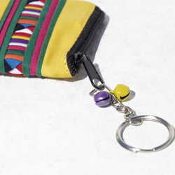 聖誕禮物 創意禮物 交換禮物 限量一件 設計感手工棉布吊飾 / 鑰匙圈 / 零錢包 / 小物袋 - 迷你黃色太陽 彩虹色 第5張的照片