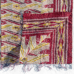 限定版の手縫いのシルク糸李富栄/刺繍スカーフ/スカーフシルク刺繍/手縫いサリーラインスカーフ/インドのシルク刺繍のスカーフ - 3枚目の画像