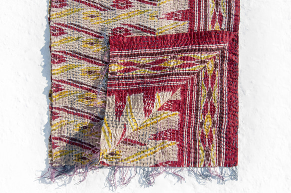 限定版の手縫いのシルク糸李富栄/刺繍スカーフ/スカーフシルク刺繍/手縫いサリーラインスカーフ/インドのシルク刺繍のスカーフ - 3枚目の画像