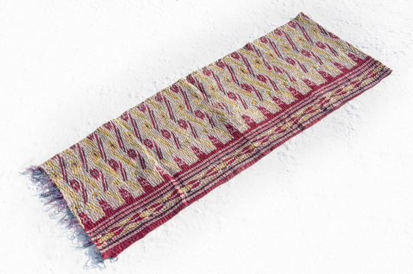 限定版の手縫いのシルク糸李富栄/刺繍スカーフ/スカーフシルク刺繍/手縫いサリーラインスカーフ/インドのシルク刺繍のスカーフ - 6枚目の画像