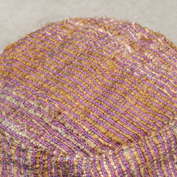 アースフォレストステッチ、手織り綿帽子/漁師帽子/サンバイザー/パッチハット/手作り帽子/手編み帽子/手織り - ストロベリーサ 4枚目の画像