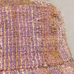 アースフォレストステッチ、手織り綿帽子/漁師帽子/サンバイザー/パッチハット/手作り帽子/手編み帽子/手織り - ストロベリーサ 8枚目の画像