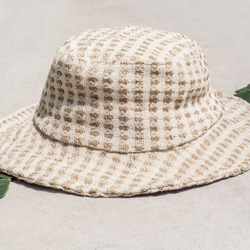 ステッチング手織りの綿の帽子/漁師の帽子/サンバイザー/パッチワークの帽子/手作りの帽子/手編みの帽子/手織り/紳士の帽子 - 1枚目の画像