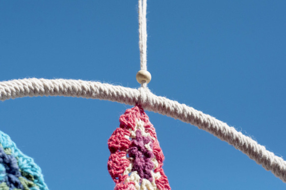 タナバタバレンタインデーギフトバースデーギフトガールフレンドギフトクリスマスギフト手織りコットンとリネンレインボードリームキャッ 6枚目の画像