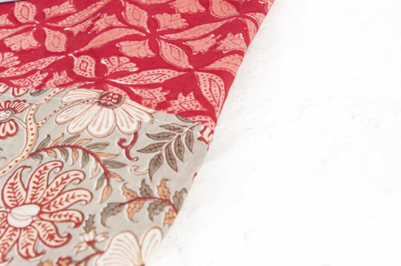 クリスマスギフトエスニックフォレストシリーズバースデーギフト交換ギフト高速到着手織りピュアコットンシルクスカーフ手作り木版画印刷 5枚目の画像