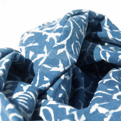 クリスマスギフト国内ウインドフォレスト部門誕生日ギフト交換ギフトファーストアライバルブルー染スカーフ/バティック刺繍スカーフ/植 5枚目の画像