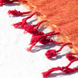聖誕市集 聖誕禮物 民族風 森林系 生日禮物 快速到貨 純羊毛披巾/針織圍巾/針織披巾/蓋毯/純羊毛圍巾/羊毛披巾-草莓 第7張的照片
