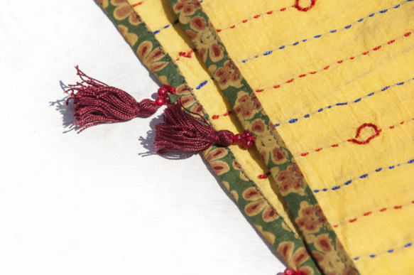 クリスマスギフト交換ギフトクリスマスマーケットエスニックスタイルの森の誕生日ギフト手縫いの純綿シルクスカーフ/純綿刺繍スカーフ/ 6枚目の画像