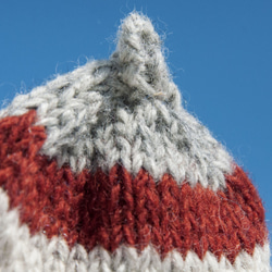 新年禮物情人節禮物 聖誕市集 民族風 森林系 生日禮物 手織純羊毛針織手套/可拆卸手套/內刷毛手套/保暖手套-北歐藍天空 第2張的照片