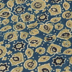 母親節 情人節禮物 新年禮物 民族風 森林系 生日禮物 手織純綿絲巾 手工木刻印植物染圍巾 藍染棉絲巾-藍色沙漠清真寺 第8張的照片