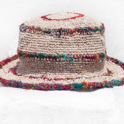 母の日バレンタインの日ギフト新年の贈り物国の風の森クリスマスプレゼント手作りのサリーライン織りの綿の帽子/ニット帽/漁師の帽子/ 2枚目の画像
