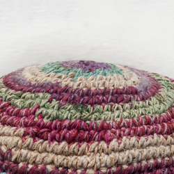 母親節 情人節禮物 新年禮物 民族風 森林系 聖誕禮物 手工編織棉麻帽 編織帽 漁夫帽 遮陽帽 草帽-藍莓草莓彩紅冰淇淋 第2張的照片