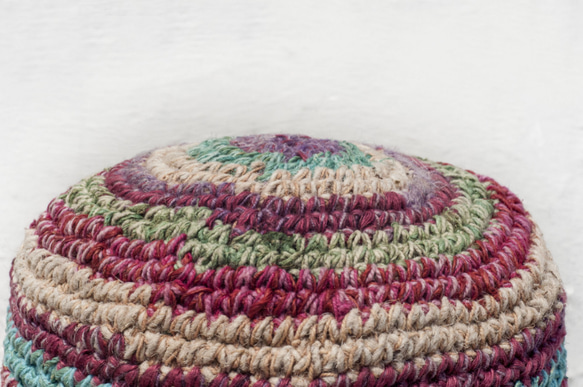 母親節 情人節禮物 新年禮物 民族風 森林系 聖誕禮物 手工編織棉麻帽 編織帽 漁夫帽 遮陽帽 草帽-藍莓草莓彩紅冰淇淋 第2張的照片