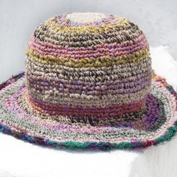 クリスマスプレゼント母の日バレンタインデーの贈り物新年の贈り物国の風の森手作りのサリのライン織りの綿の帽子/ニット帽/漁師の帽子 1枚目の画像
