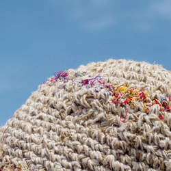 クリスマスプレゼント母の日バレンタインデーの贈り物新年の贈り物国の風の森手作りのサリーライン織りの綿の帽子/ニット帽/漁師の帽子 9枚目の画像