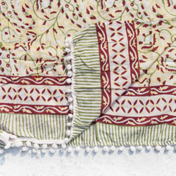 クリスマスギフト交換ギフト母の日バレンタインギフト新年のギフト誕生日ギフト手織りの純粋な絹のスカーフ/手作りの木版画印刷された植 6枚目の画像