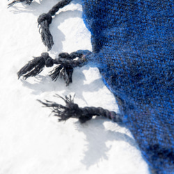 聖誕禮物 母親節禮物 情人節禮物  交換禮物 畢業禮物 生日禮物純羊毛絲巾/手工針織圍巾/編織圍巾/純羊毛圍巾-藍色海洋 第6張的照片