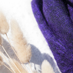 聖誕禮物 母親節禮物 情人節禮物 交換禮物 畢業禮物 生日禮物純羊毛絲巾/手工針織圍巾/編織圍巾/純羊毛圍巾-紫色花園 第6張的照片