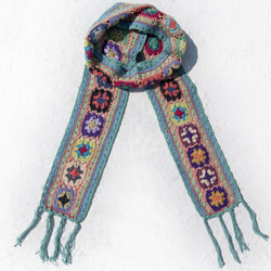 クリスマスギフト母の日ギフトバレンタインの日ギフト交換ギフトギフトギフトかぎ針編みのスカーフ/かぎ針編みのスカーフ/手作りの花の 3枚目の画像