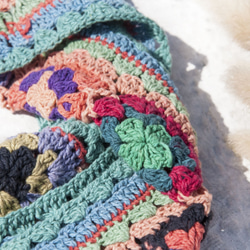 クリスマスギフト母の日ギフトバレンタインの日ギフト交換ギフトギフトギフトかぎ針編みのスカーフ/かぎ針編みのスカーフ/手作りの花の 6枚目の画像