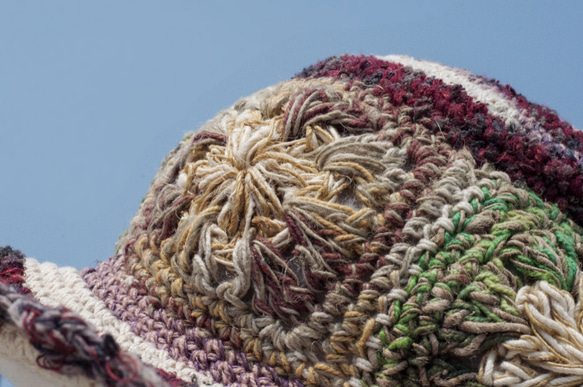クリスマスギフト交換ギフトバレンタインデー卒業ギフトバースデーギフト母の日手織りコットン＆リネンハット織り帽子漁師帽子サンハット 1枚目の画像