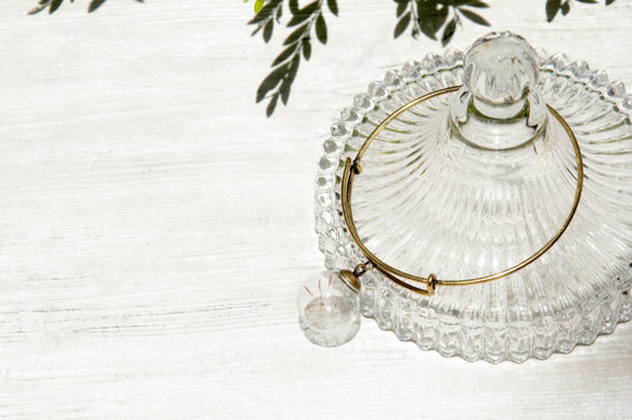 Glass bracelet  / 森林女孩 / 英式簡約玻璃球金色手環 / 手鐲 - 蒲公英森林 flower 第10張的照片