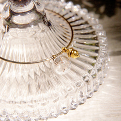 glass bracelet / 森林系 / 英式幾何設計感玻璃球金色手環 手鐲 手鍊 - 蒲公英 + 橡樹實 第9張的照片