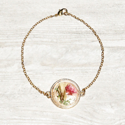 Flower bracelet / 森林系 / 法式玻璃乾燥花手環 手鍊 - 浪漫花朵 flower accessory 第4張的照片