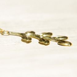 brass necklace / 植物系 / 法式黃銅項鍊 短鍊 長鍊 - 森林葉片leaf accessory 第5張的照片