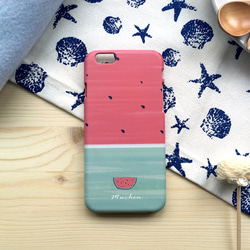 Picnic Wind Watermelon  -  iPhone（i5.i6、i7）/ Android（Samsung、HTC 1枚目の画像