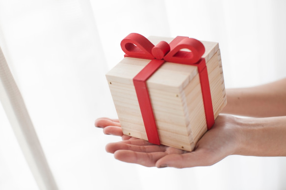 客製化情人節禮物生日禮物原木手作禮物盒 - 訂製姓名刻字  大款 第2張的照片