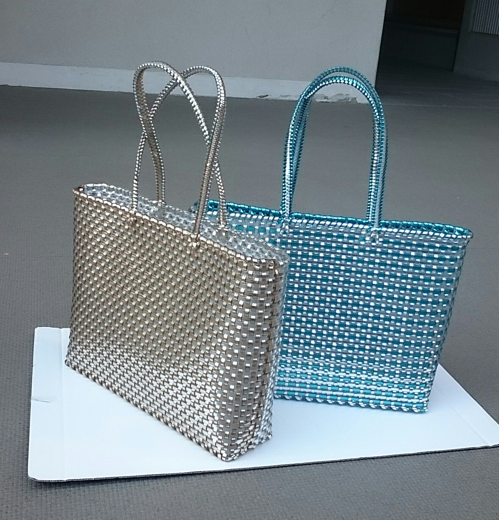 キラキラ ワイヤーtwo  tone  half&half