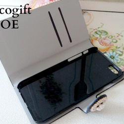 銷售！ iPhone6​​ / 6S case，手帳式優雅Parudeko珍珠珠寶搭配黑色 第5張的照片