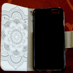 iPhone6​​plus / 6splus♡白色花閃光珍珠珠寶 第5張的照片