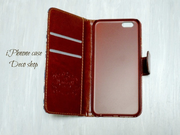 ！庫存出售！ iPhone6plus / 6splus♡Initial＆Feather♡仿古粉紅色筆記本型保護殼 第5張的照片