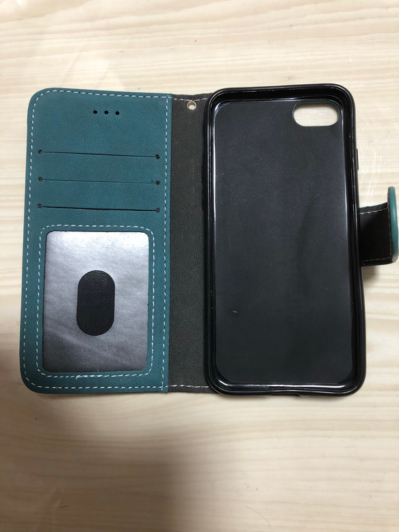 [Iphone] Initials &amp; Feathers ♡ Antique Green Blue 第5張的照片