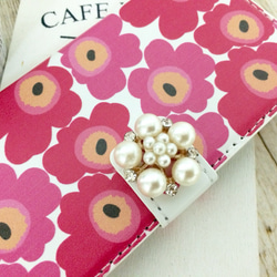 庫存處理銷售！ iPhone 6 / 6s♡北歐花卉閃光珍珠花粉紅色 第3張的照片