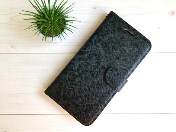 推薦給男士 ☆ iphonex/xs case damask black 第3張的照片