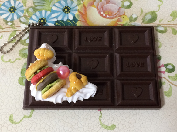 スイーツデコ　板チョコミラー　ハンバーガー2 3枚目の画像