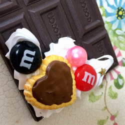 数量限定ハンドメイド2019　パスケース キーチェーンつきチョコクッキー 3枚目の画像