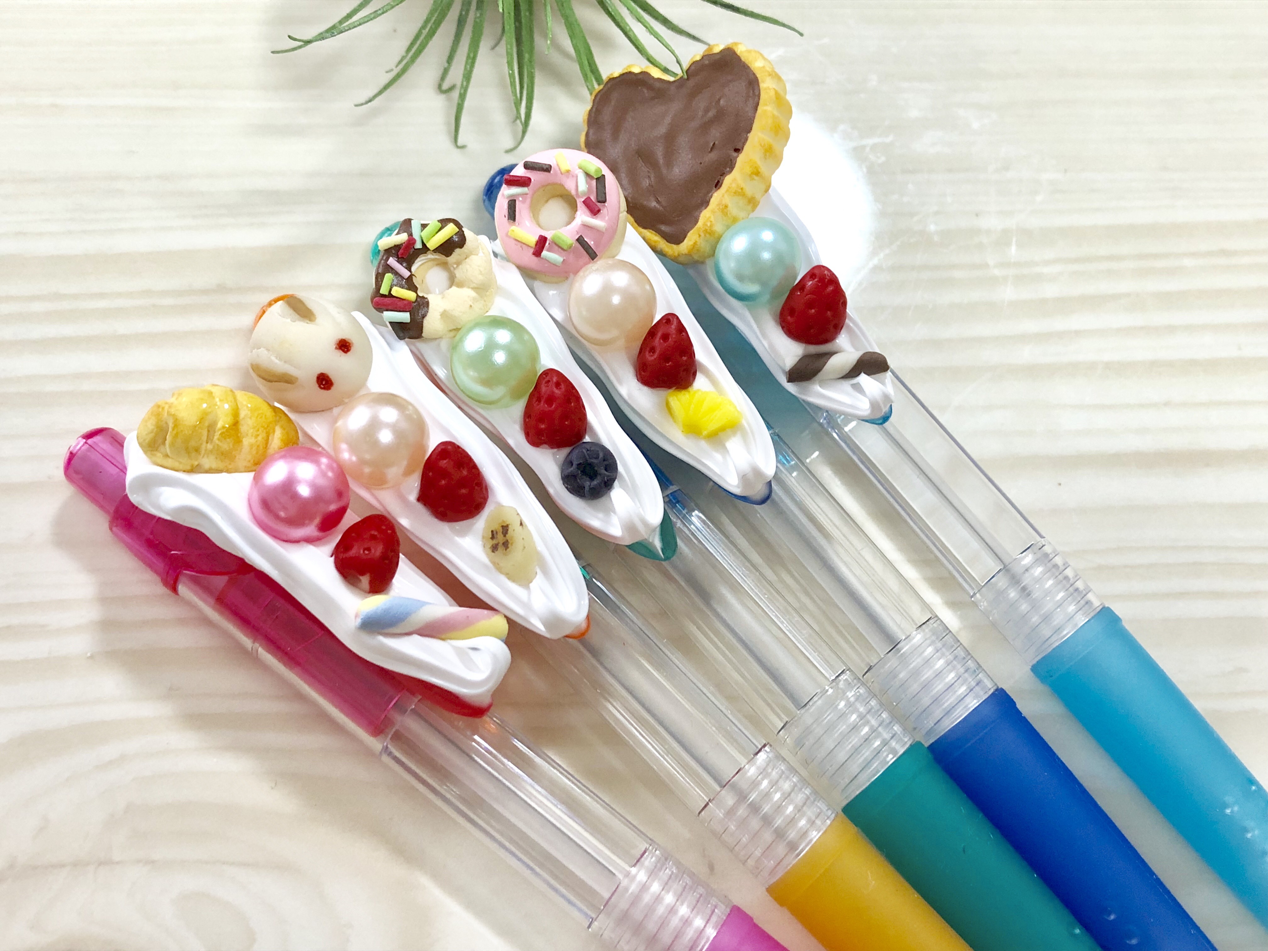オーダー承ります♪ スイーツデコ スイーツいっぱいのボールペン＆シャープペン スイーツいっぱいのボールペン＆シャープペン オーダー承ります♪ スイーツデコ