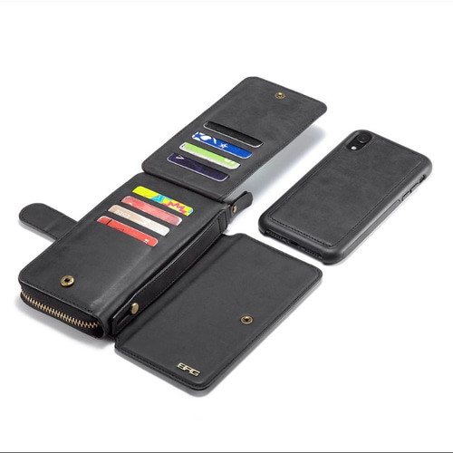 お財布いらずのジッパーつきiPhoneケース！ミラーつきたっぷり