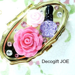 Pill Case Swarovski Glitter Rose &amp; Manicure 第3張的照片