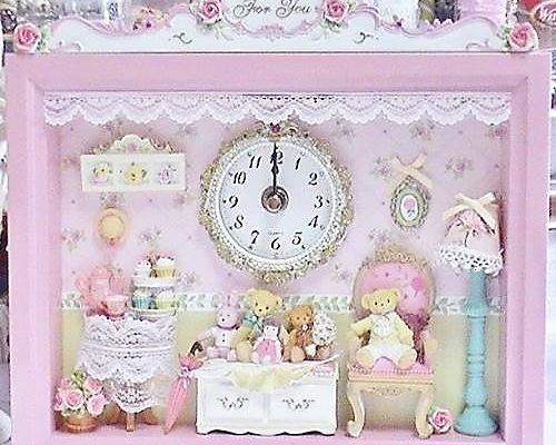 掛け時計 (スワロフスキー デコ) 掛け時計 インテリア ホテルライフ スワロフスキー ウォール