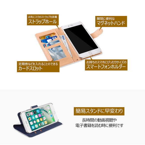 新版本特價★與所有型號兼容與相機孔兼容☆iPhone / experia /銀河等。智能手機套斯堪的納維亞花紋 第4張的照片