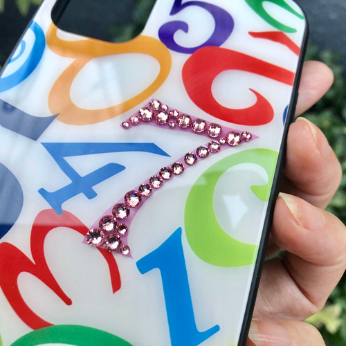 iPhone11/11proMax/12mini 強化ガラス  スワロフスキー スワロフスキーiPhone 12mini 11 11proMax他 強化ガラス-ラスト1
