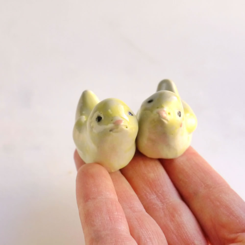 ヒヨコ箸置き」陶器の小鳥はしおき2羽セット 箸・箸置き ひよこ窯 通販