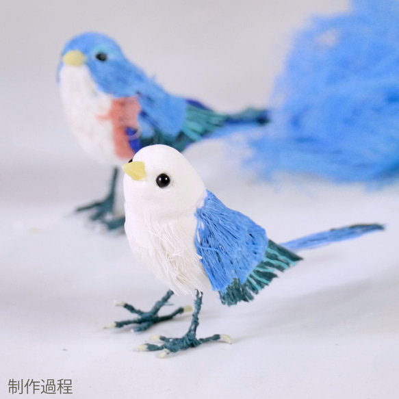 キレハシ小鳥「ルリビタキ」全国いいもの発見プロジェクト「遠州織物×Creema」 10枚目の画像